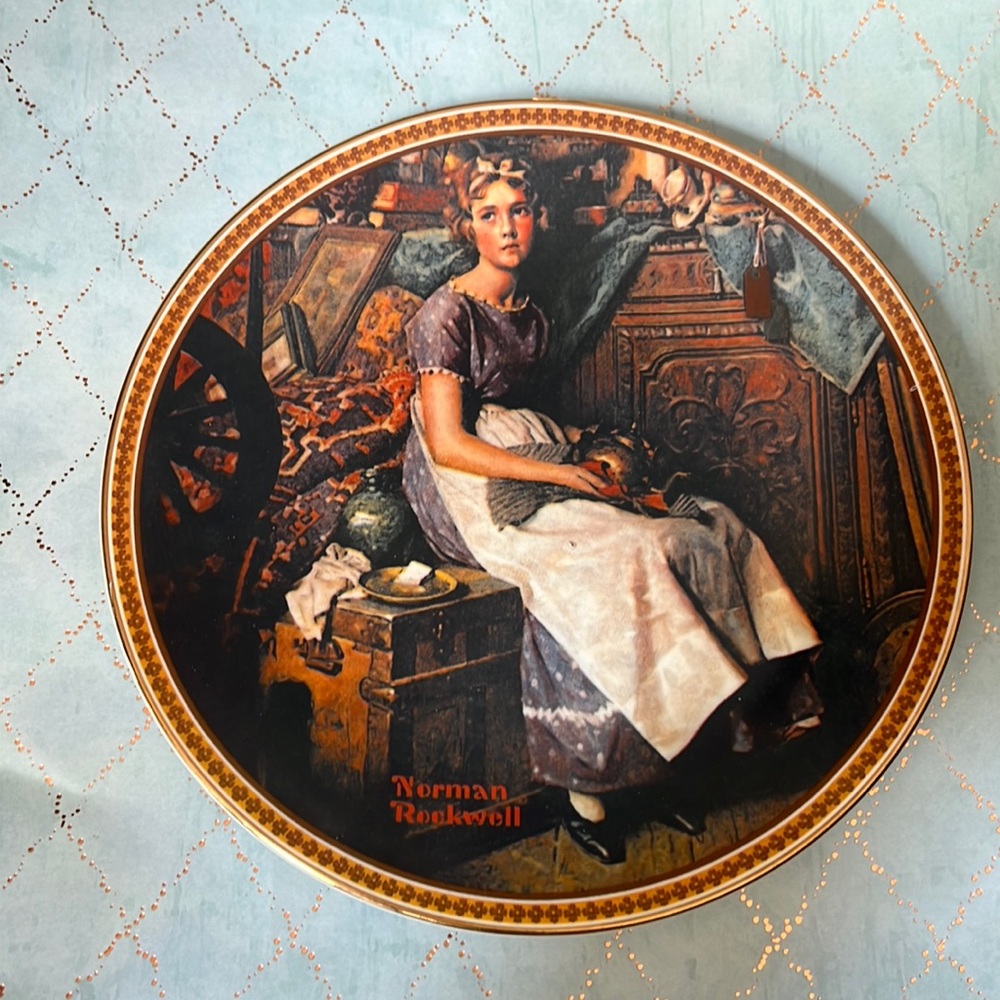 Norman Rockwell “Dreaming InThe Attic” Plate #2